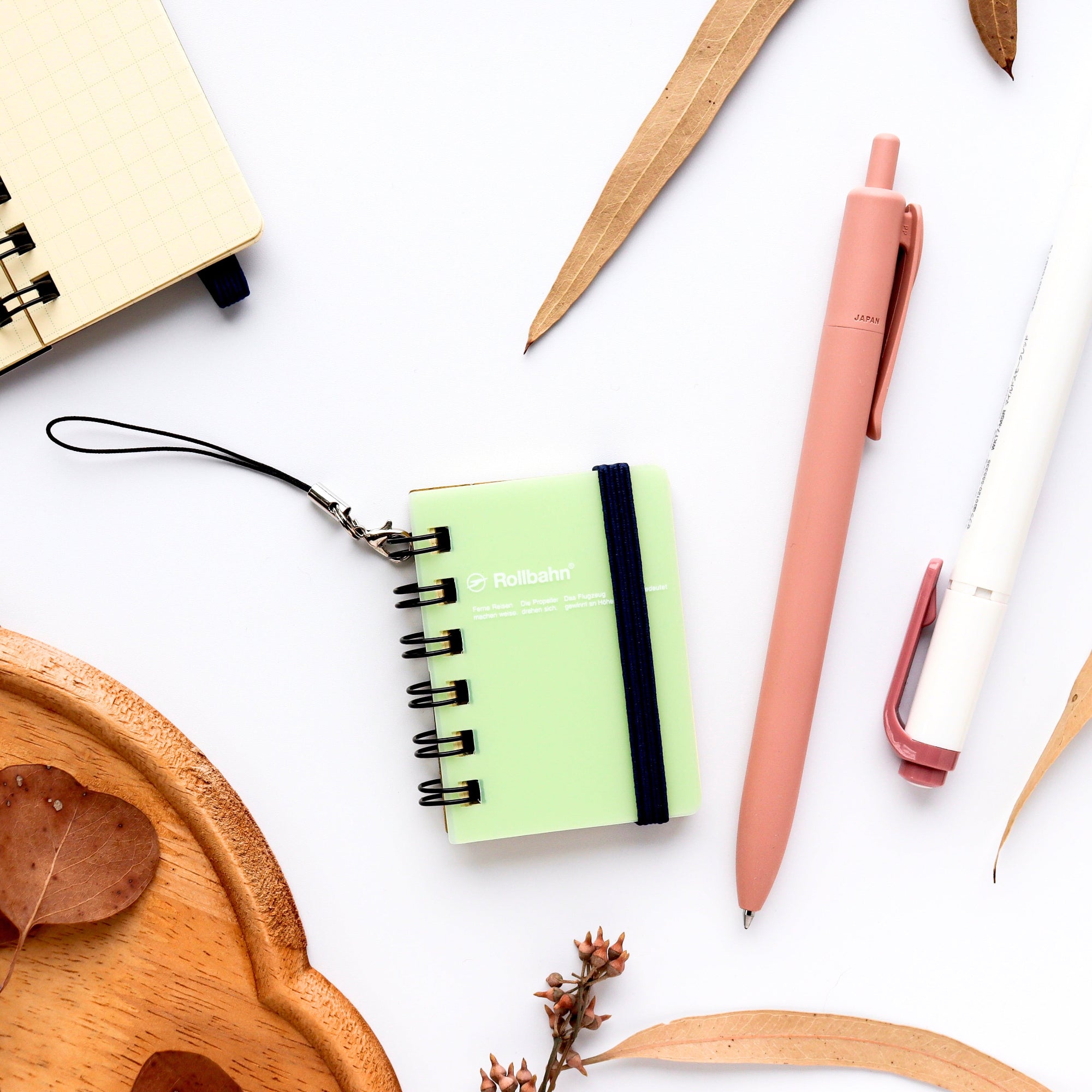 Delfonics / Rollbahn Spiral Micro Notebook - Clear Green