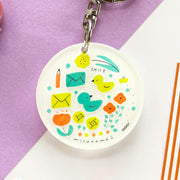 mizutama x サンスター文具 / アクリルチャーム「とりさん」