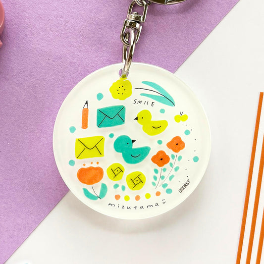 mizutama / Limited Edition / Acrylic Keychain - bird