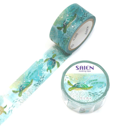 Last Stock SAIEN / Shiny Washi Tape - Turtle