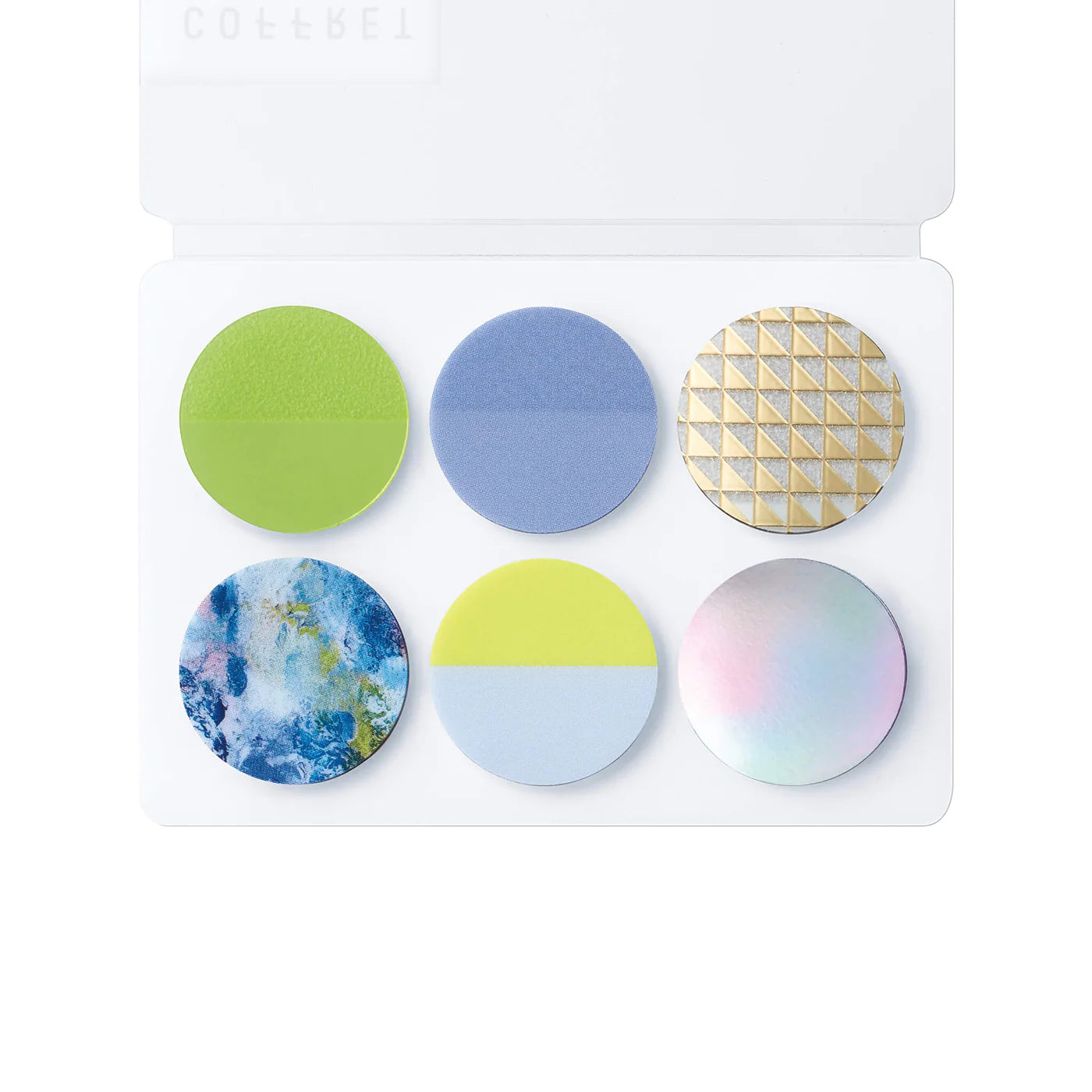 COFFRET Circle PET Stickers - Chiffon Yellow