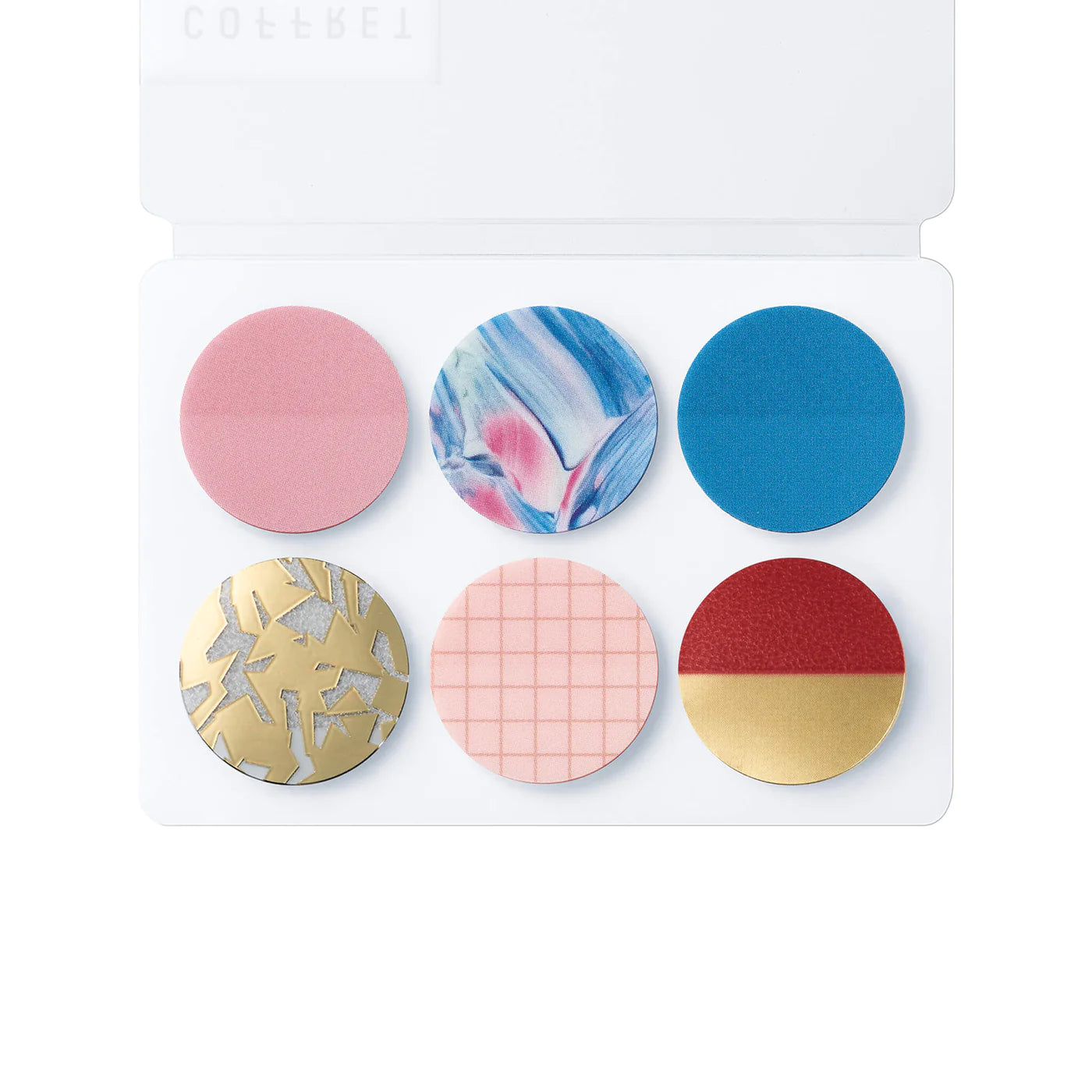 COFFRET Circle PET Stickers - Pink Float