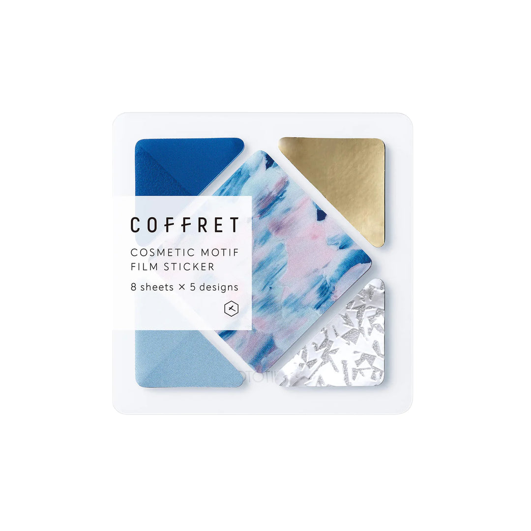 COFFRET Square PET Stickers - Horizon Blue