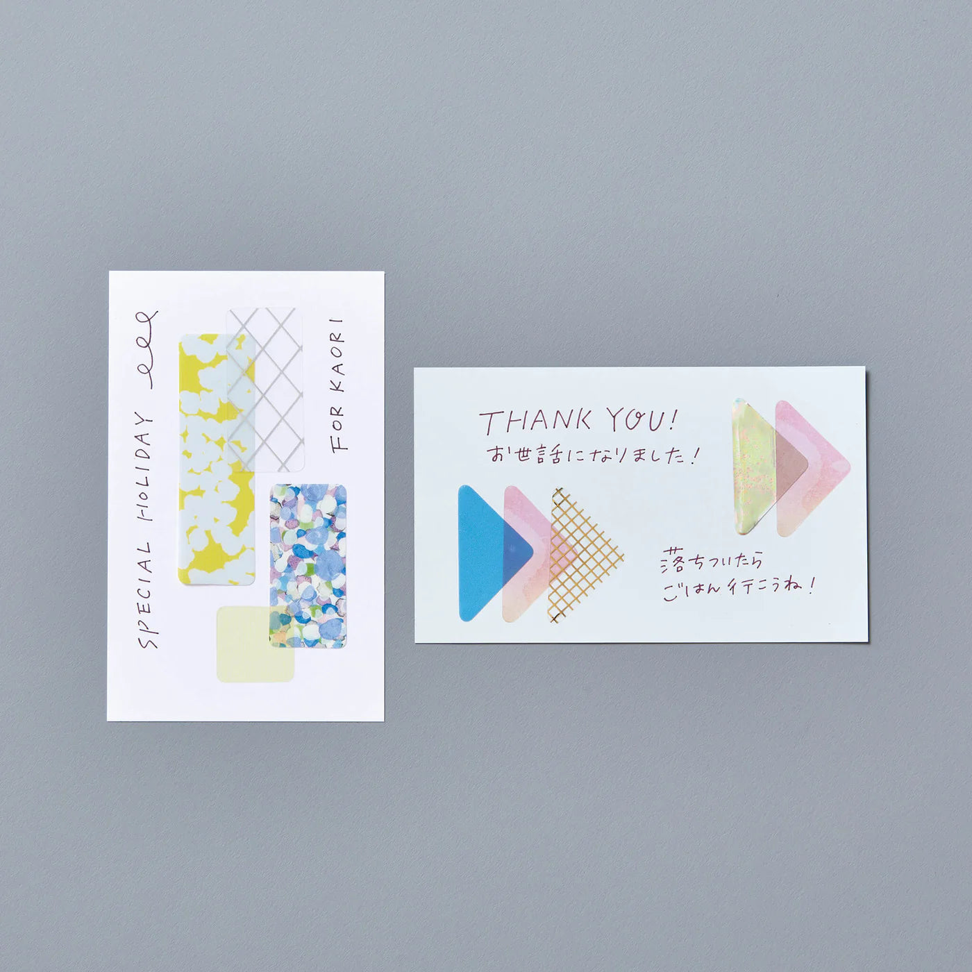 COFFRET Triangle PET Stickers - Chiffon Yellow
