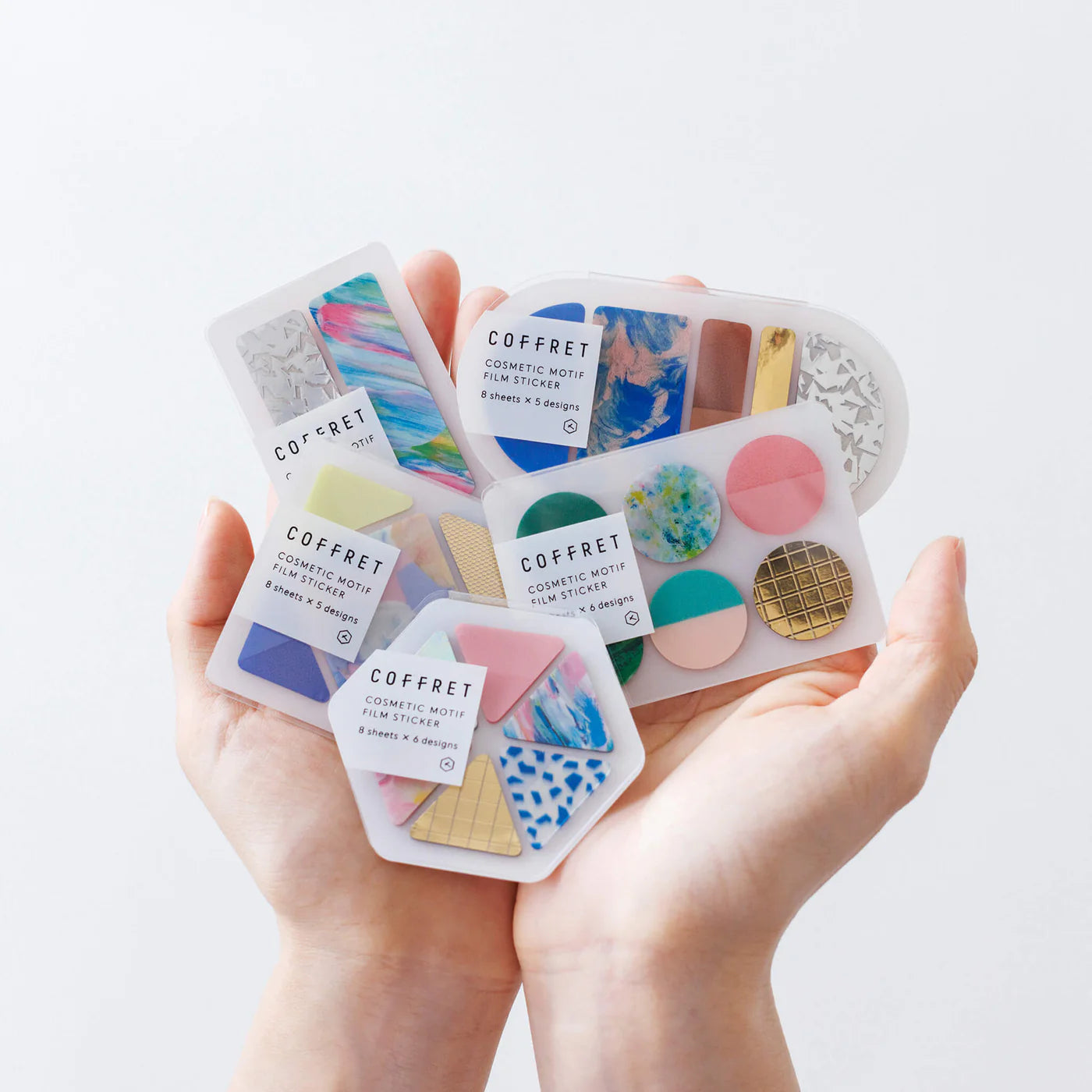 COFFRET Circle PET Stickers - Pink Float