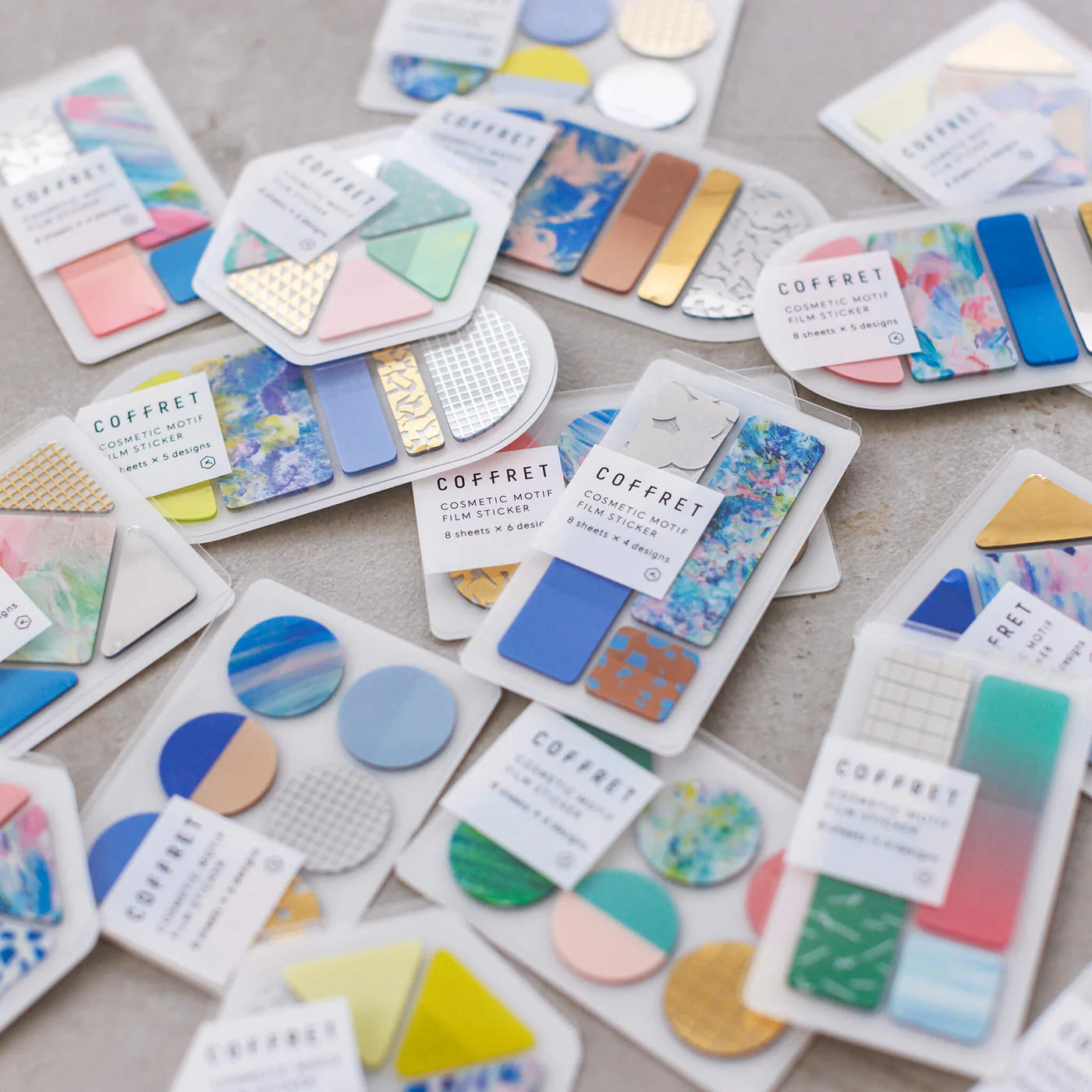 COFFRET Triangle PET Stickers - Chiffon Yellow