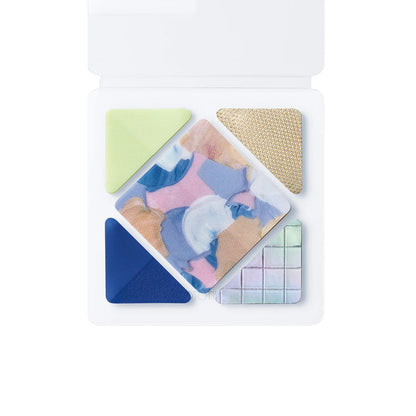 COFFRET Square PET Stickers - Chiffon Yellow