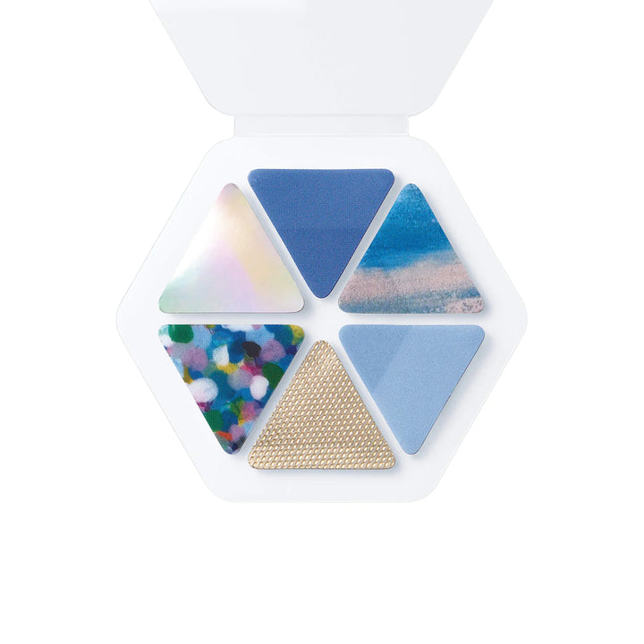 COFFRET Triangle PET Stickers - Horizon Blue