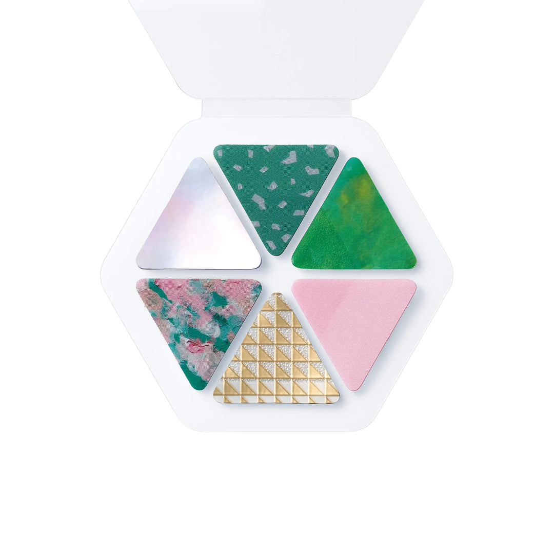 COFFRET Triangle PET Stickers - Forest Green