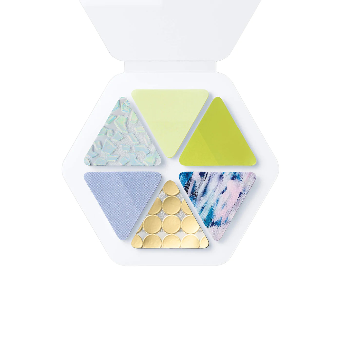 COFFRET Triangle PET Stickers - Chiffon Yellow