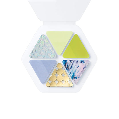 COFFRET Triangle PET Stickers - Chiffon Yellow