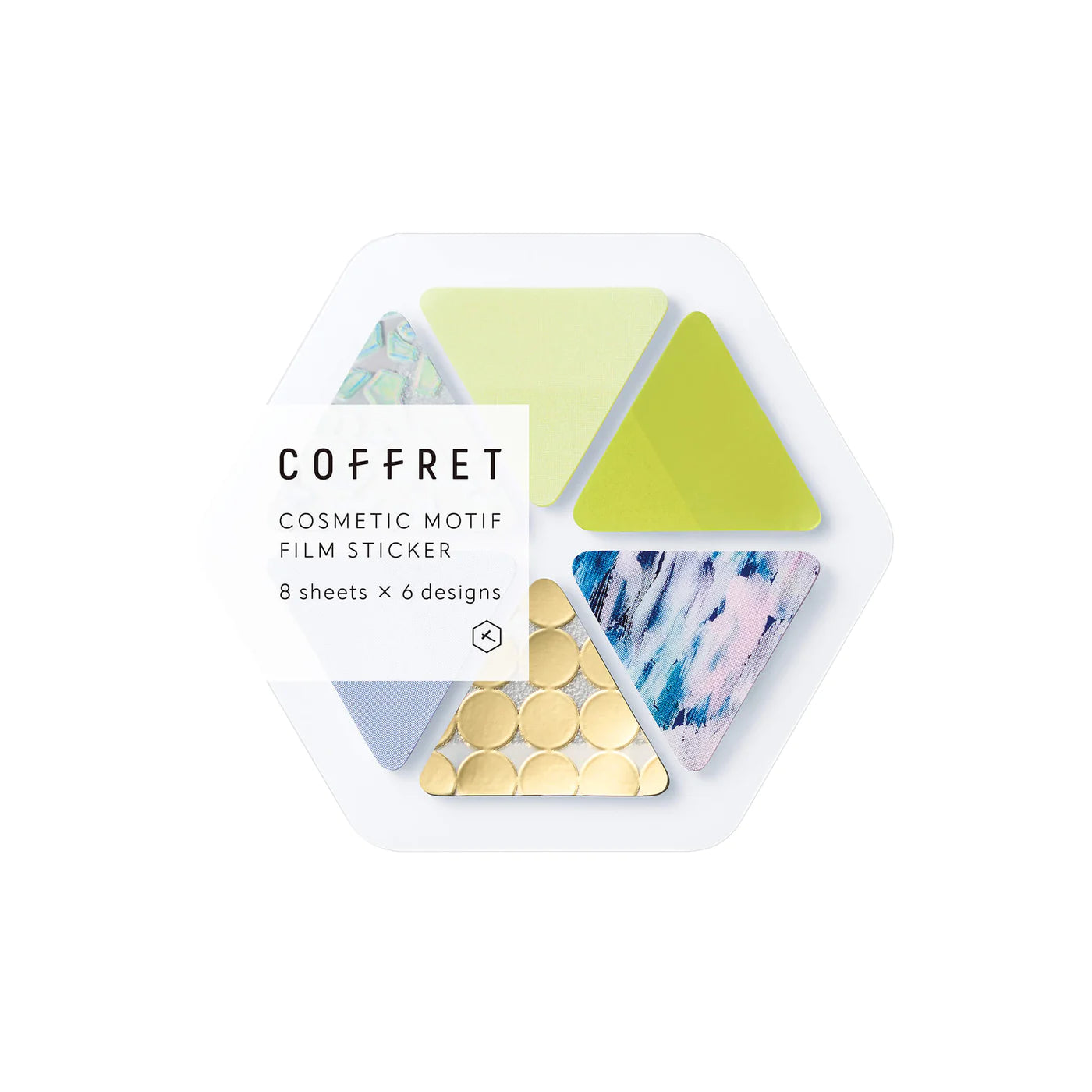 COFFRET Triangle PET Stickers - Chiffon Yellow