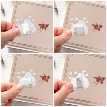 Shinako Moriyama / Rotating Paper Clip - Bunny & Daisy