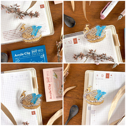 Aya Inoue / Rotating Paper Clip - Swan