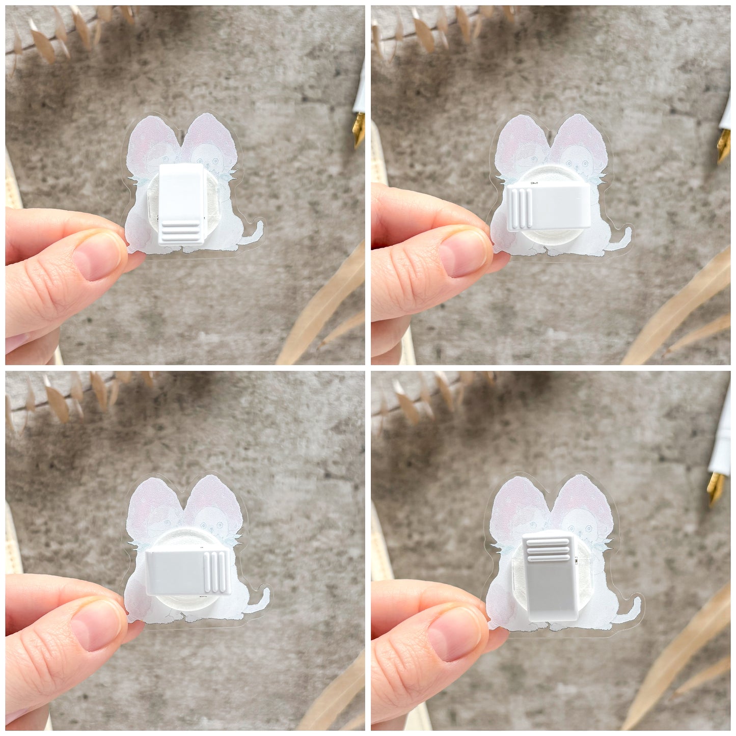 Tocorocomugi / Rotating Paper Clip - Strawberry