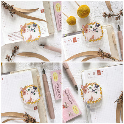 Shinako Moriyama / Rotating Paper Clip - Bunny & Mimosa