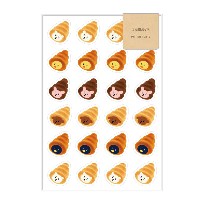 Okawari Stickers - Animal x Chocolate Cornet