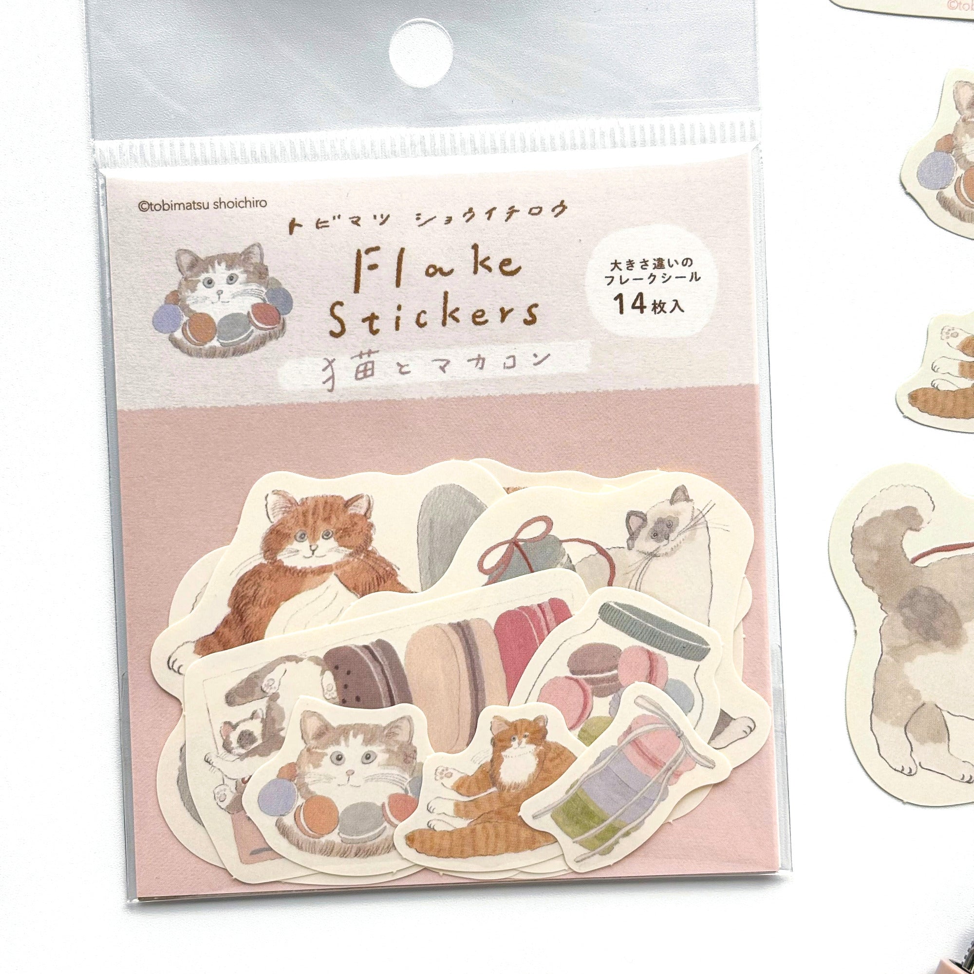 [Limited Edition] Shoichiro Tobimatsu / Flake Stickers - Macaron