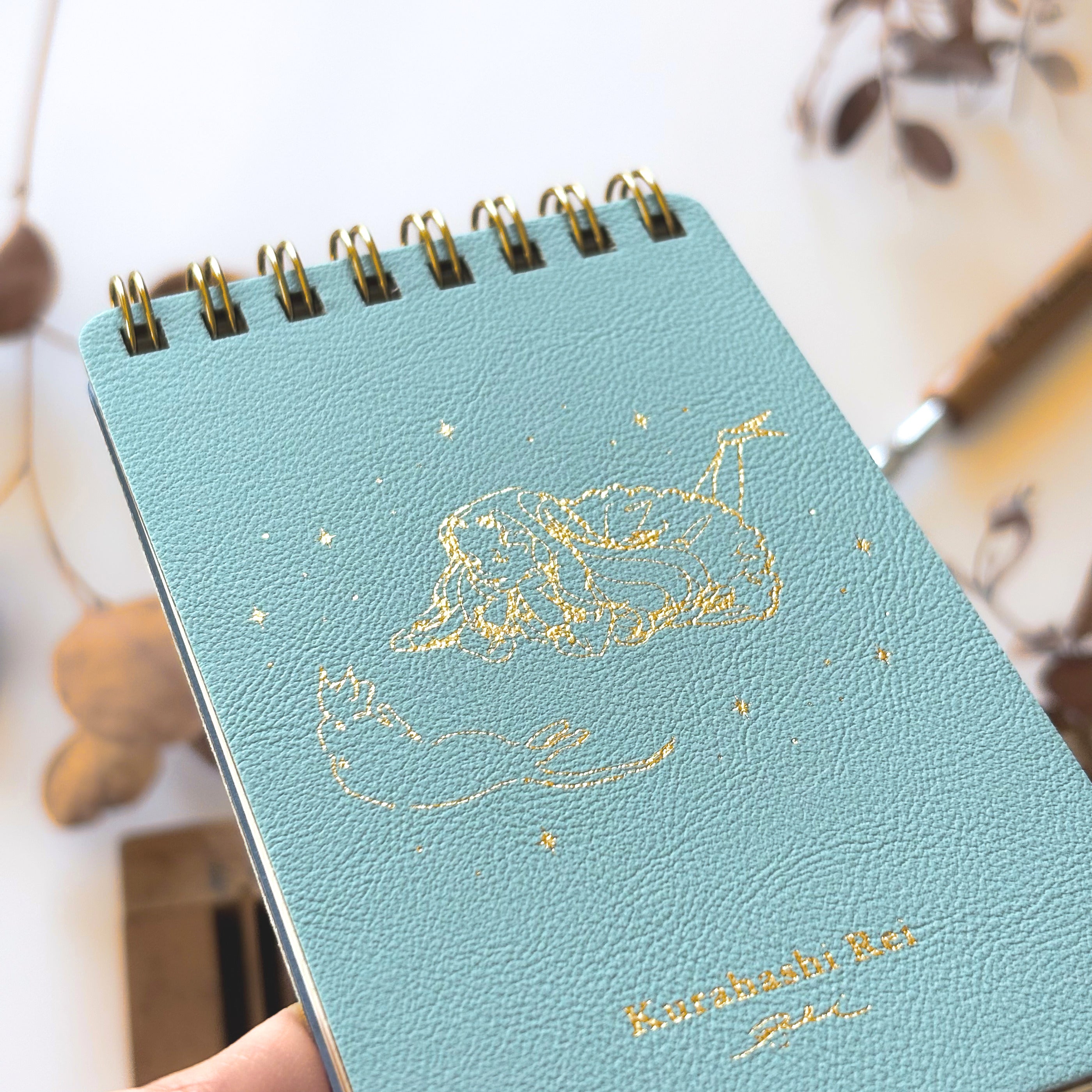 Rei Kurahashi / Foil-Stamped Ring Memo Pad - Friends