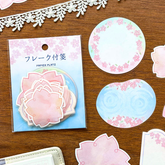 Natsunoka / Flake Sticky Note - Cherry Blossom