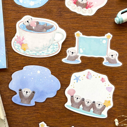 MILINA / Flake Sticky Note - Love Otter