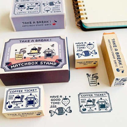 eric Limited Edition Matchbox Rubber Stamp Set (3 designs)