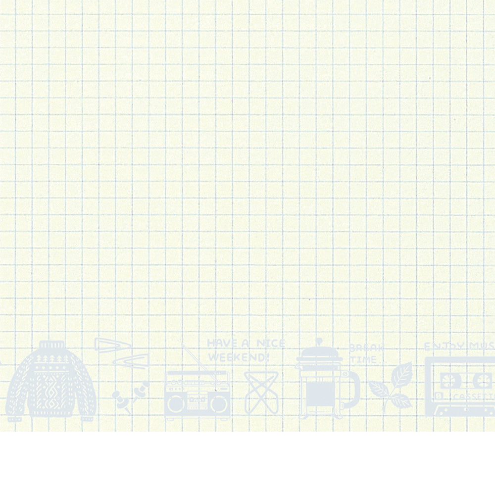 eric Leather String-tie Notebook w/t pocket - Gray Cover (cream paper)