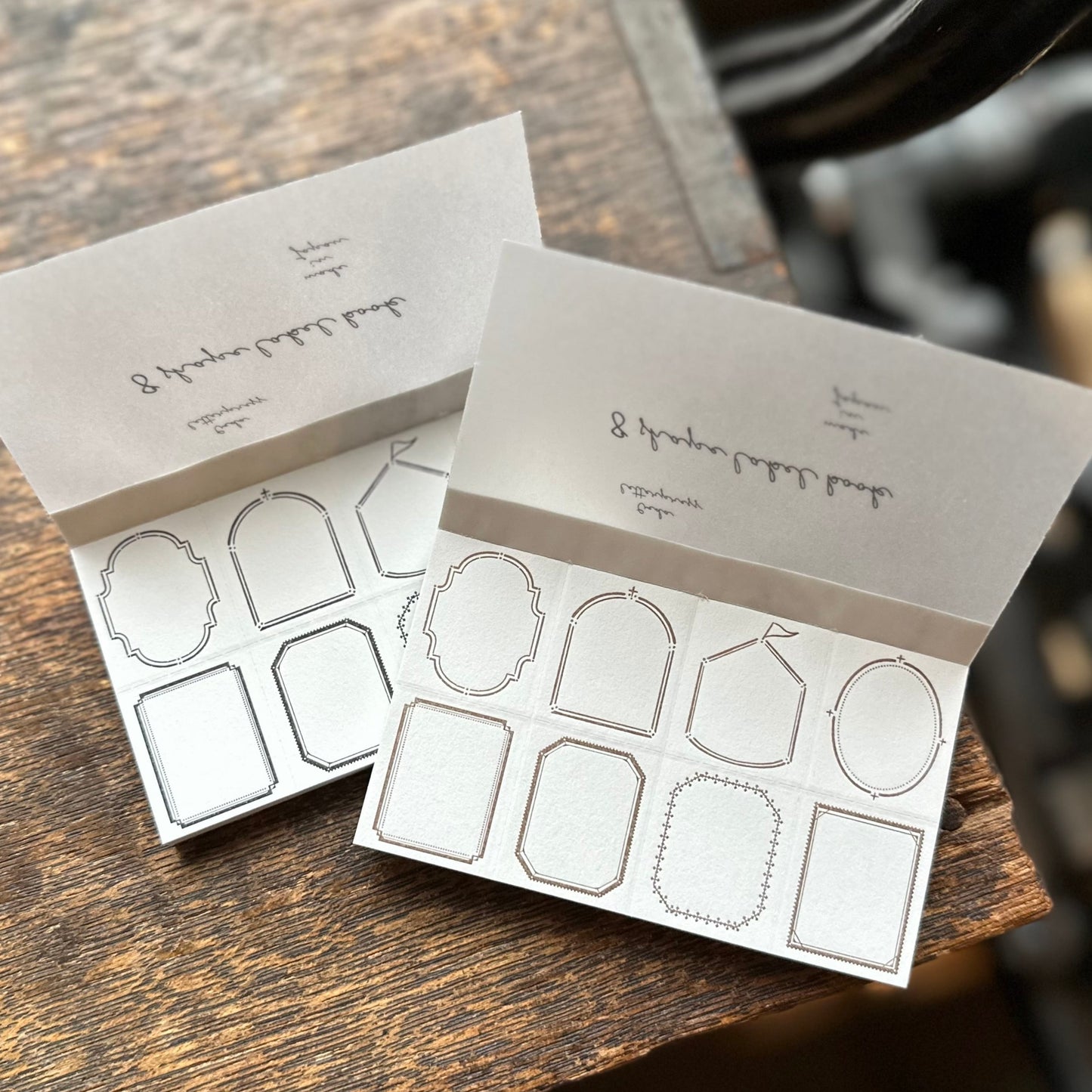 Letterpress 8 Patterns Label Book