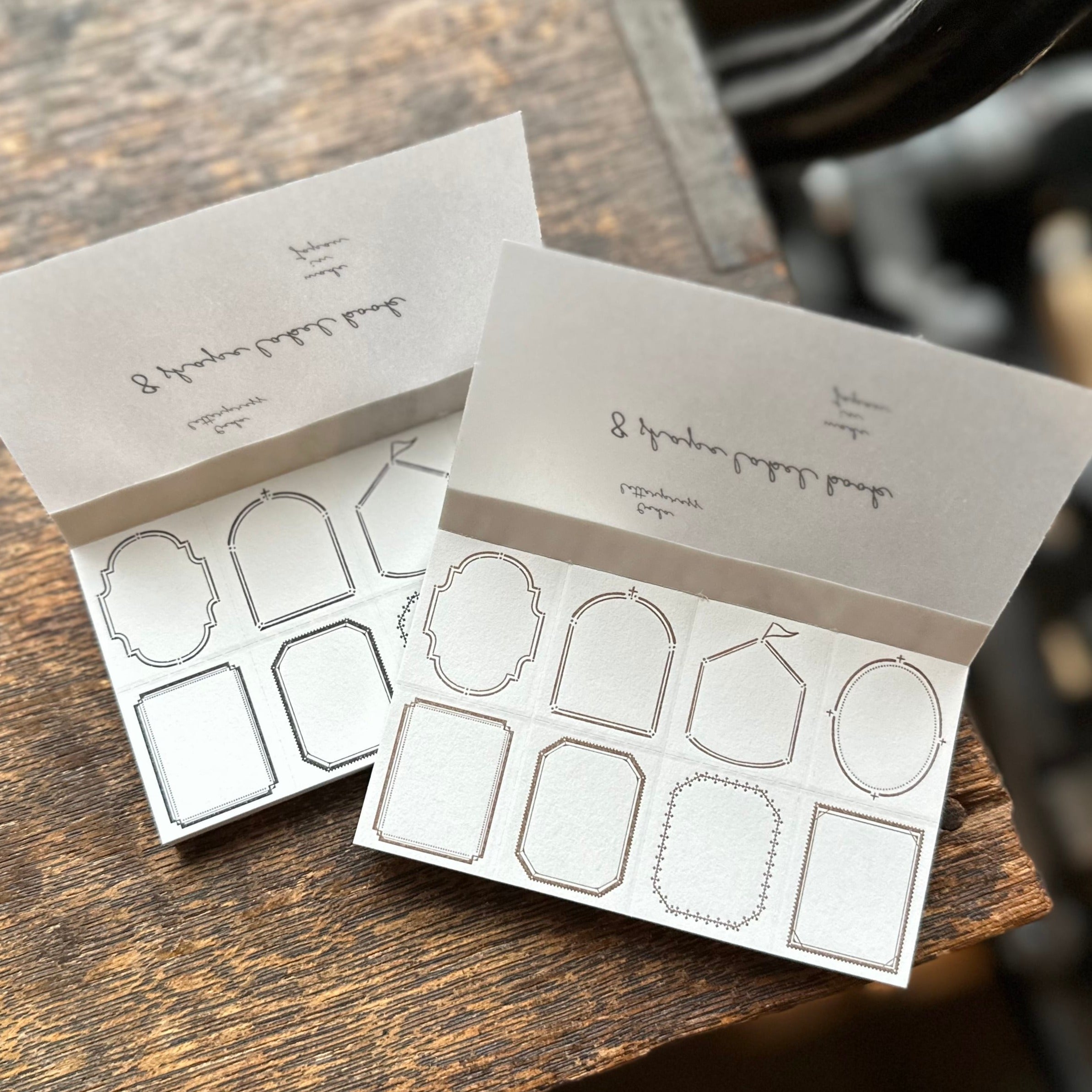 Letterpress 8 Patterns Label Book