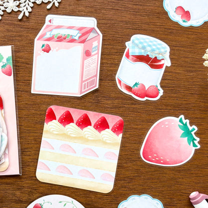 Natsunoka / Flake Sticky Note - Strawberry
