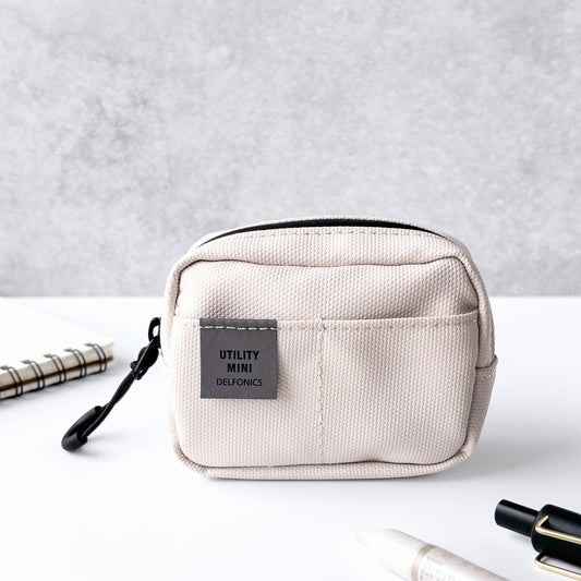 Delfonics / Mini Utility Pouch Keychain - Water Repellent (White)