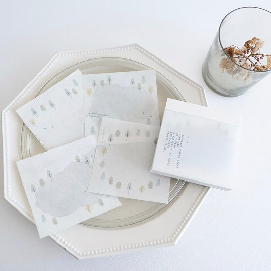 Yohaku / Square Memo Pad - Hiking (4 designs)