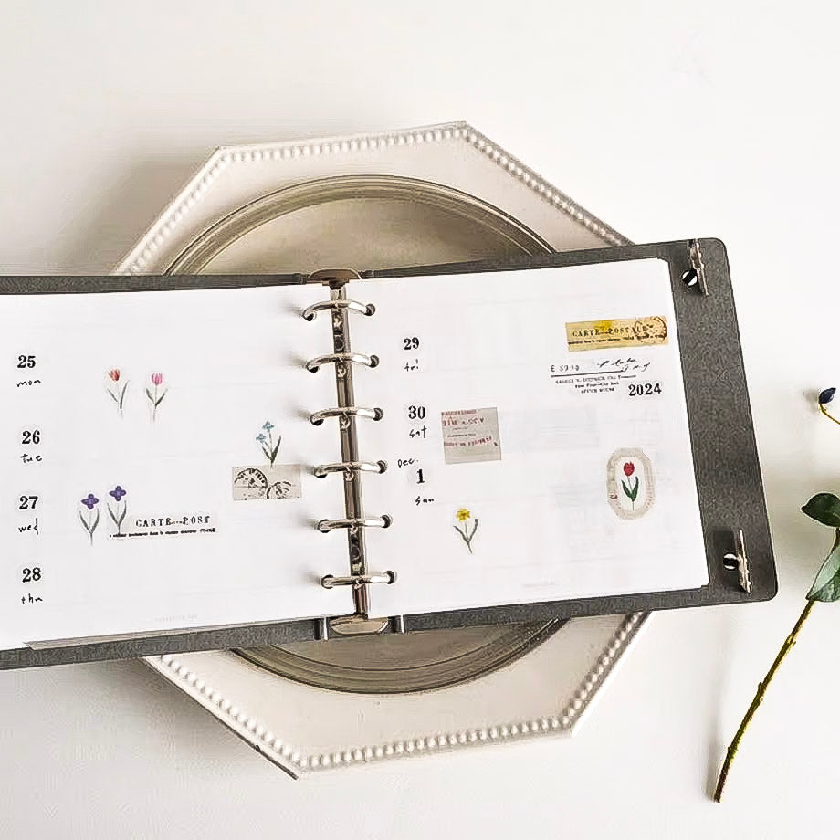 Yohaku / Square Binder Refills - Weekly (50 sheets)