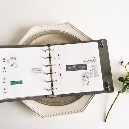 Yohaku / Square Binder Refills - Weekly (50 sheets)