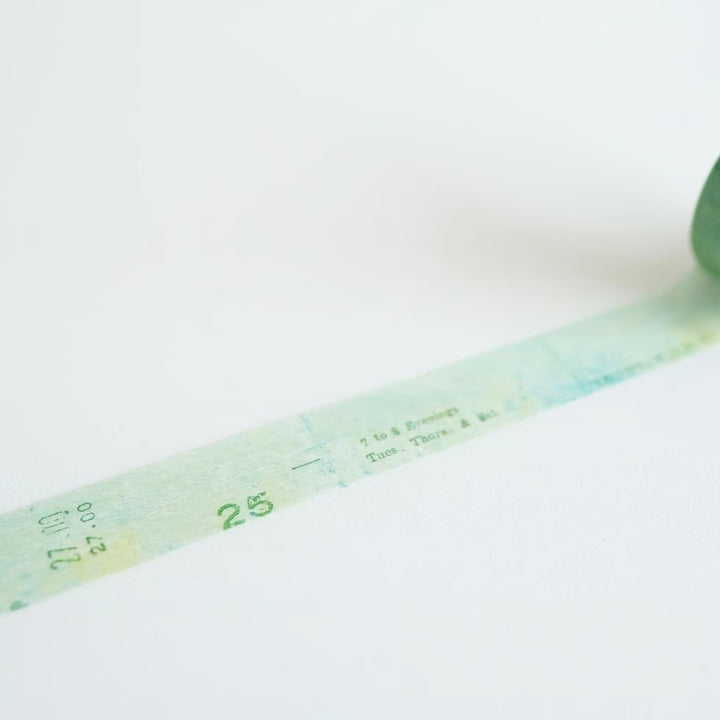 Yohaku Washi Tape - Green Hill