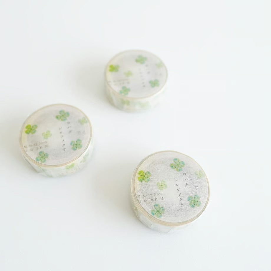 Yohaku Washi Tape - White Clover