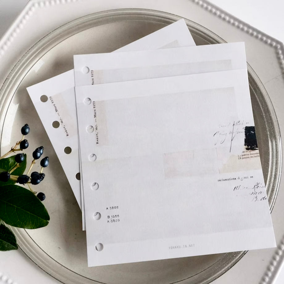 Yohaku / Square Binder Refills - Moon & Stars (30 sheets)