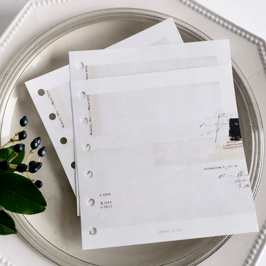 Yohaku / Square Binder Refills - Moon & Stars (30 sheets)