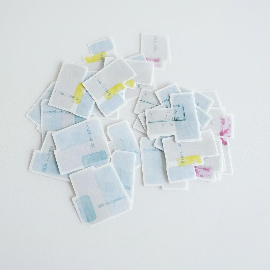 Yohaku Flake Stickers - Blocks