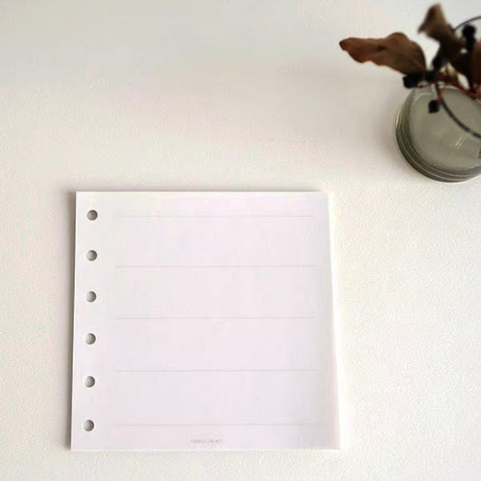 Yohaku / Square Binder Refills - Weekly (50 sheets)