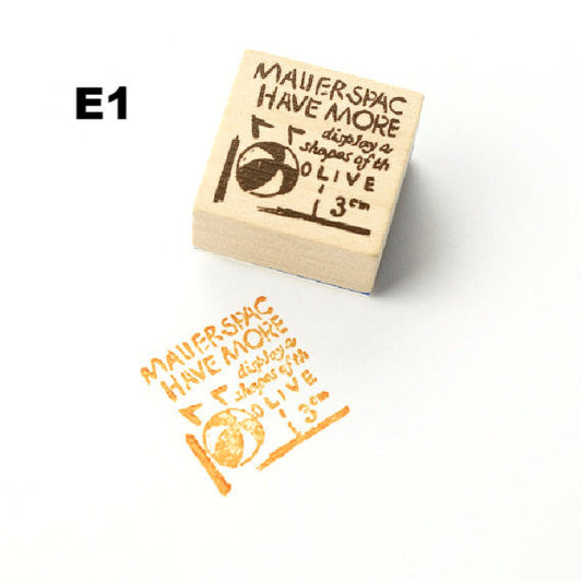 Chamil Garden Rubber Stamp - Hours (E1)
