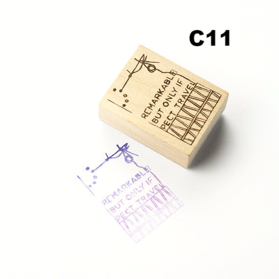 Chamil Garden Rubber Stamp - Book (C2)