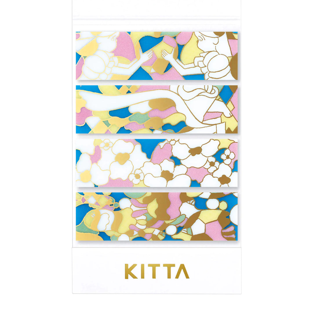 Shiny Clear KITTA Stickers - Stained Glass