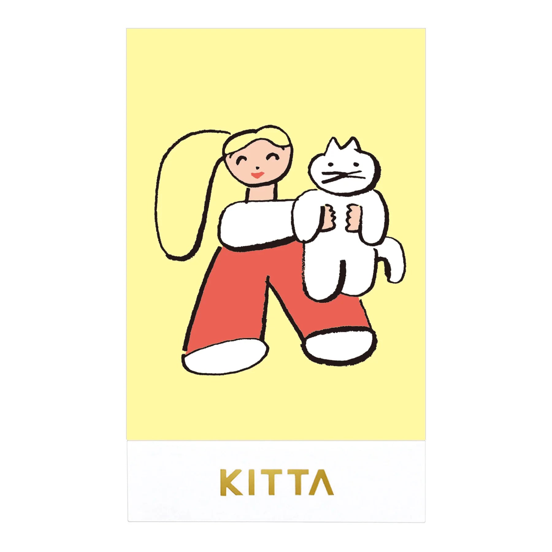 KITTA Clear Portable Stickers - With Cat