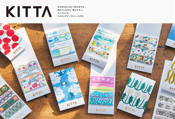 Shiny Clear KITTA Stickers - Stained Glass