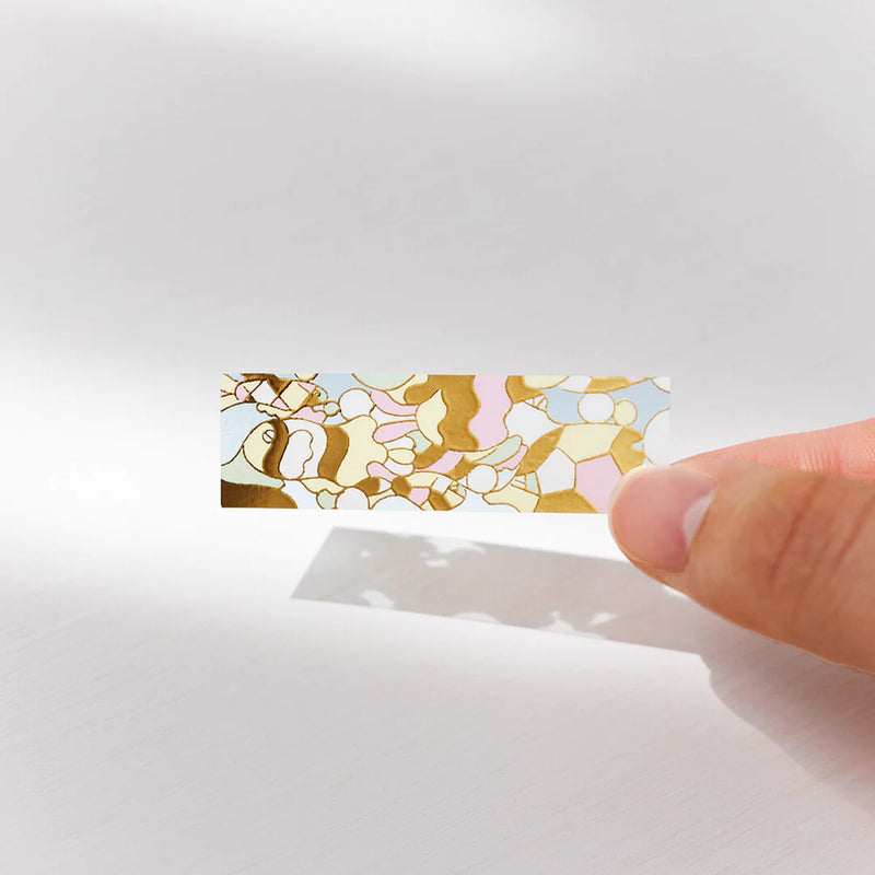 Shiny Clear KITTA Stickers - Stained Glass