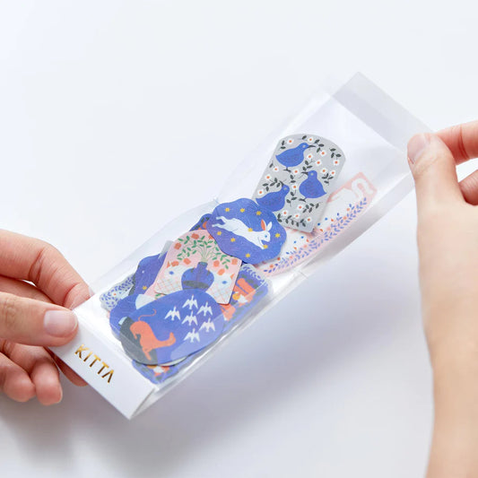 KITTA Tracing Paper Flake Stickers - Night Sky