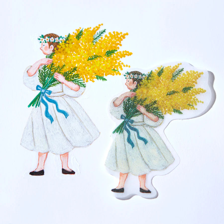 KITTA Tracing Paper Flake Stickers - Life