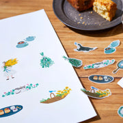 KITTA Tracing Paper Flake Stickers - Life