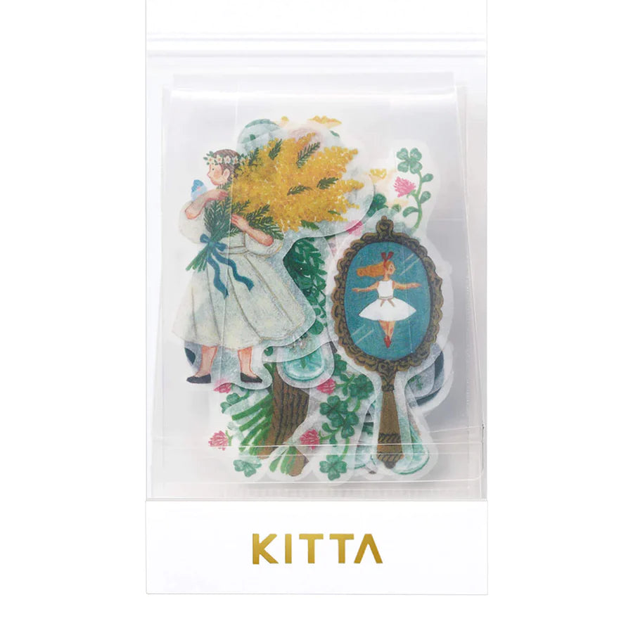 KITTA Tracing Paper Flake Stickers - Life